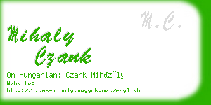 mihaly czank business card